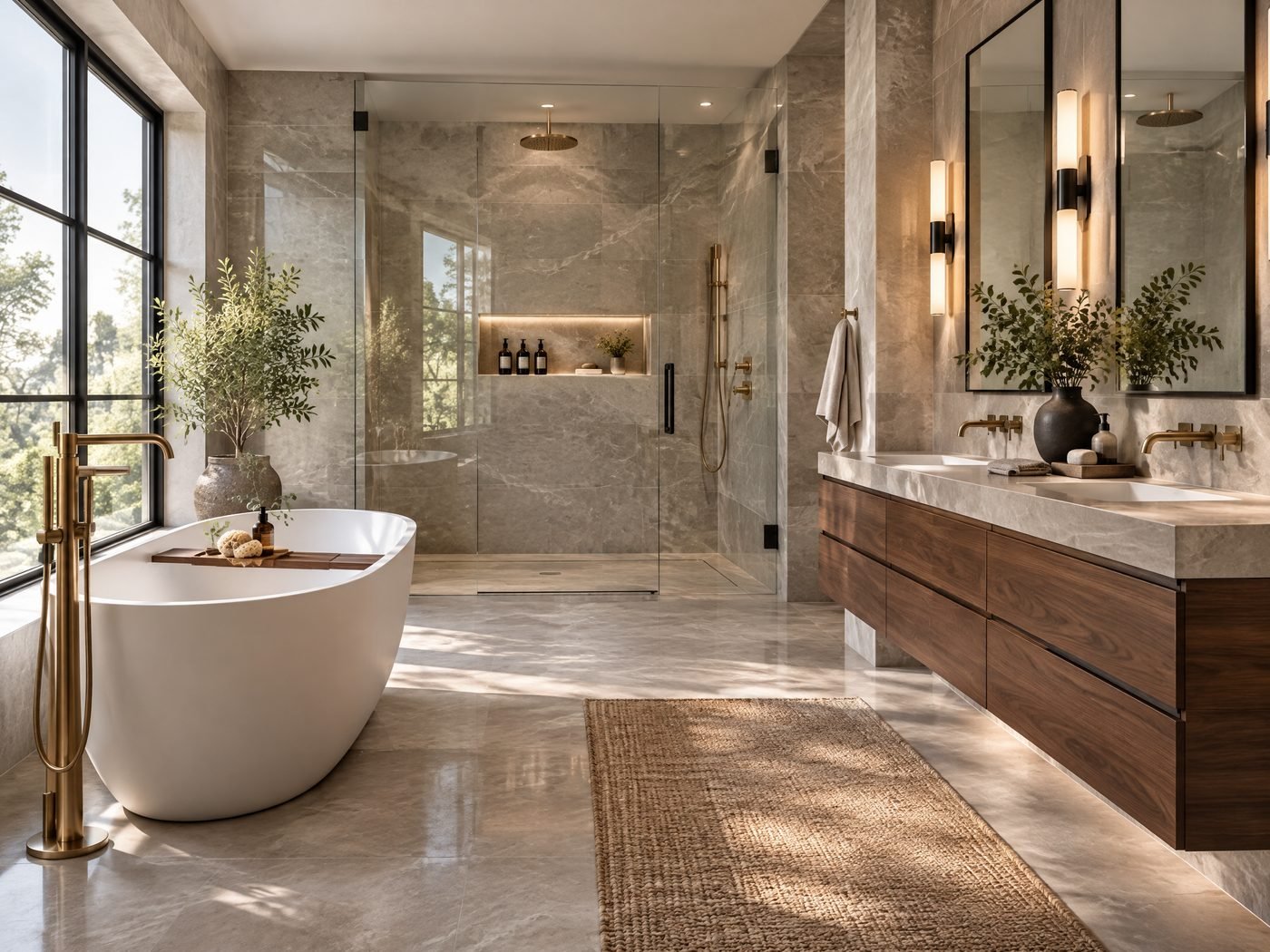 Spa-like luxury bathroom remodel